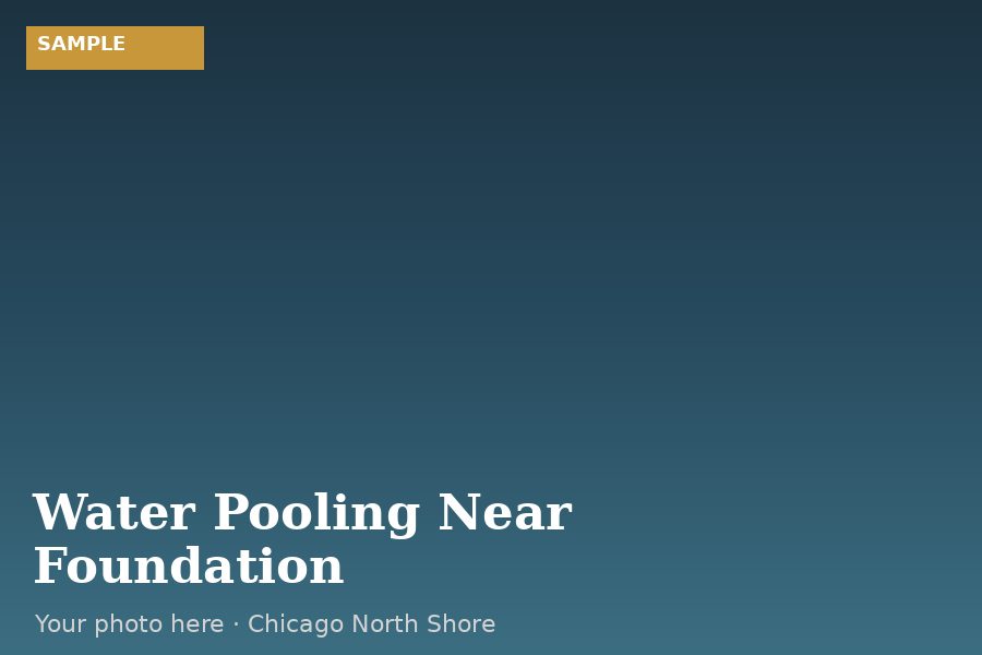 Water Pooling Near Foundation